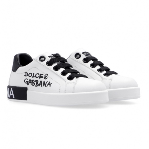 Dolce & Gabbana Other - Dolce & Gabbana White and Black Kids Sneakers